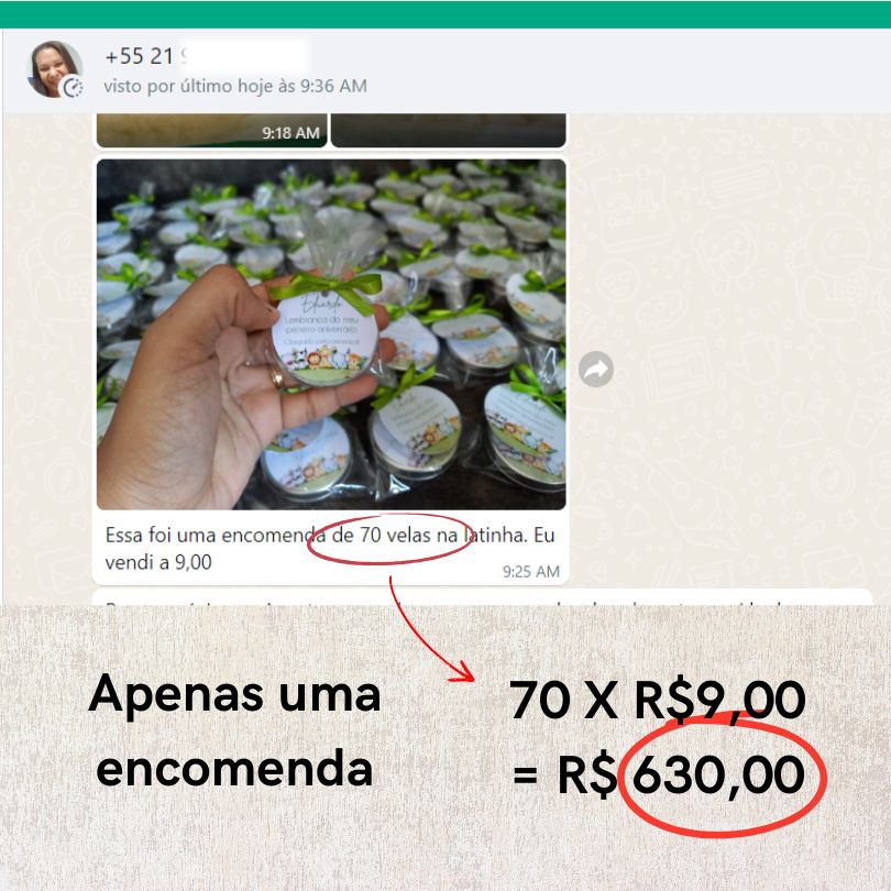 Depoimentos de Vendas Velas Incríveis