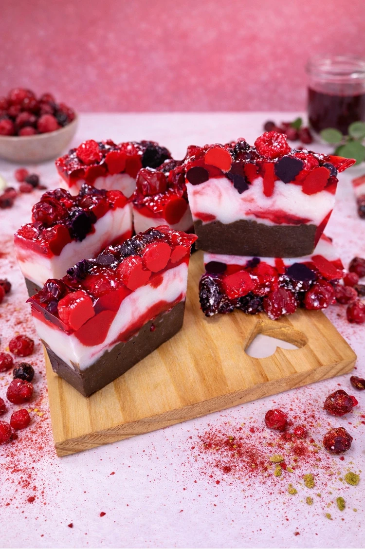 Sabonete chocolate, merengue e frutas vermelhas 2